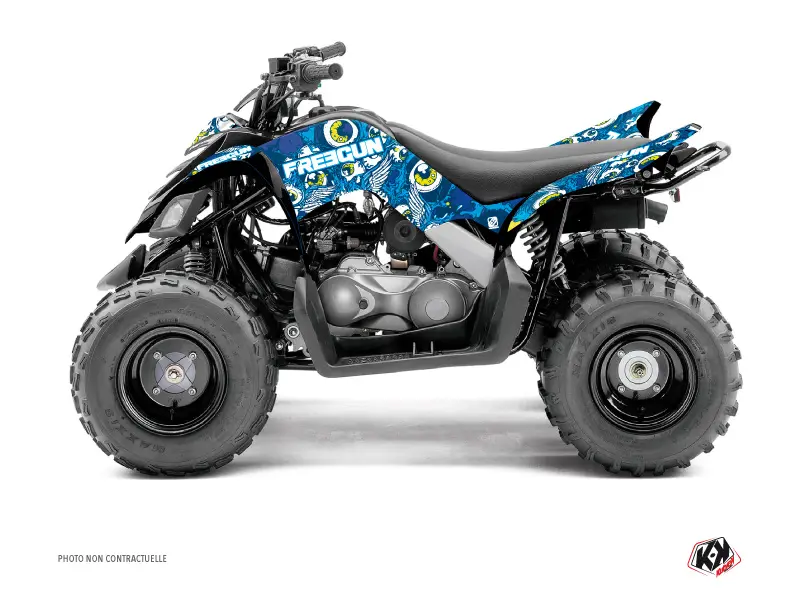 Freegun Eyed Yamaha 90 Raptor 블루 KUTVEK 디자인 키트 (2009-2023)