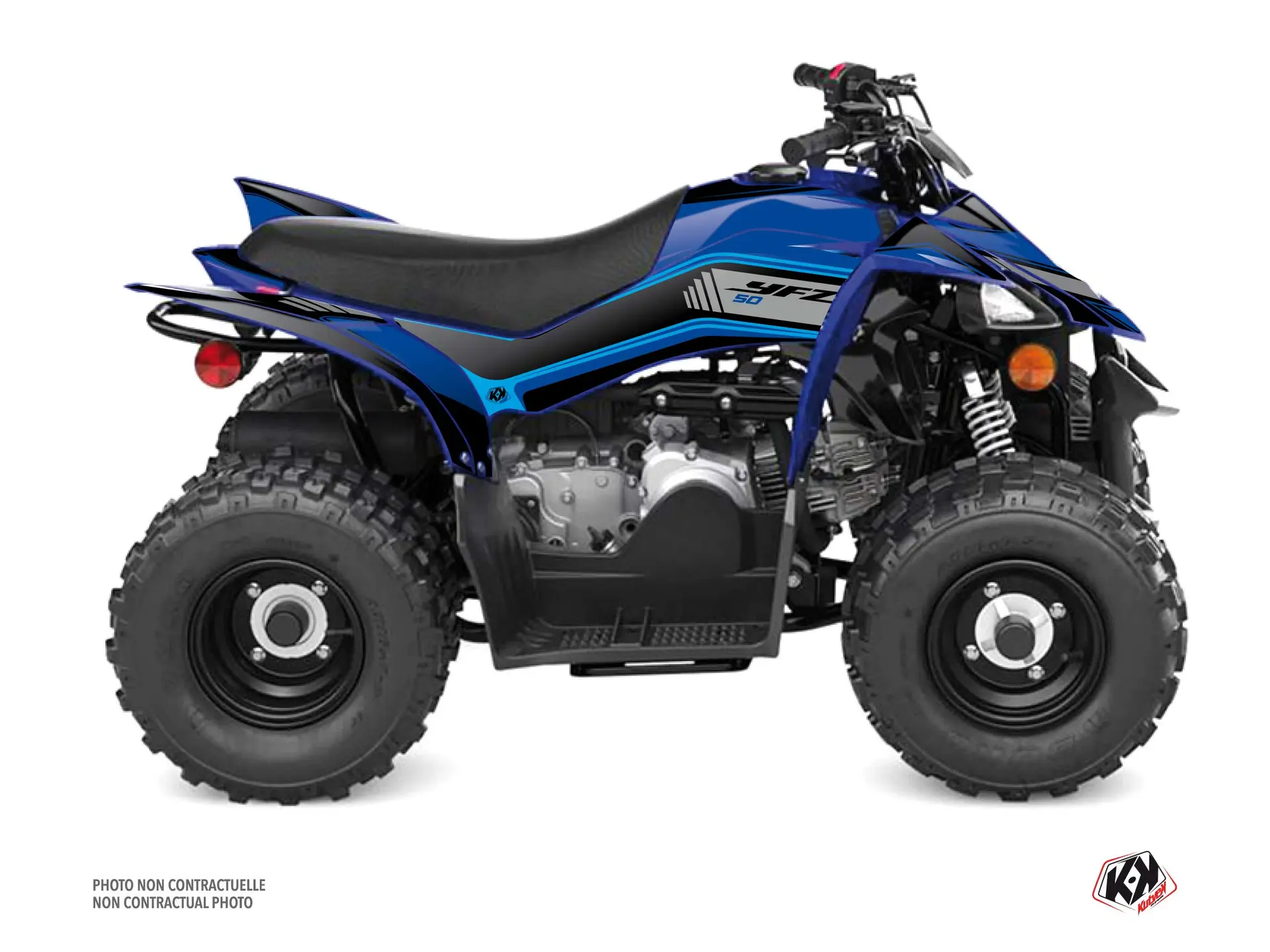Kit de decoração quad Yamaha YFZ 50 azul 2016-2023 KUTVEK