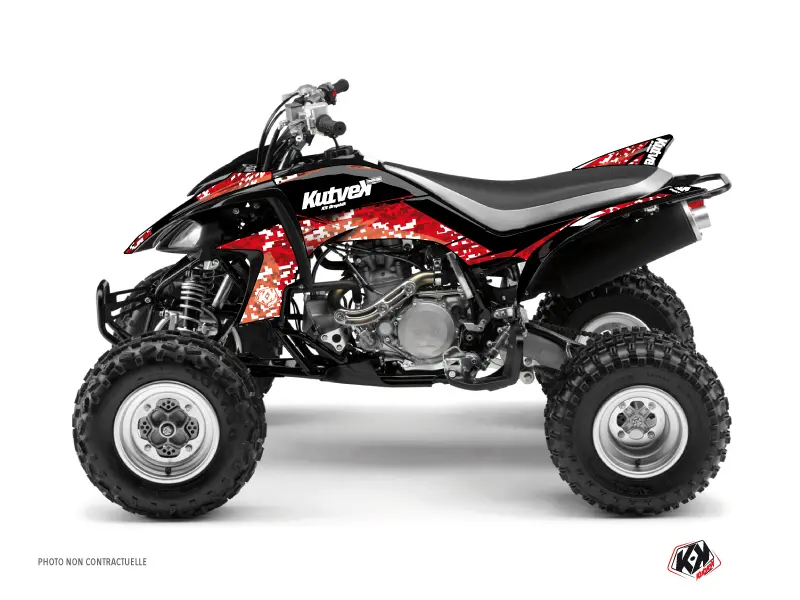 Kit de décoration Quad Predator Yamaha 450 YFZ Rouge 2004-2009 KUTVEK
