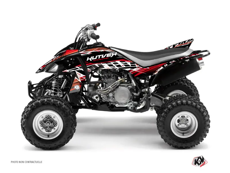 KUTVEK Quad Eraser ヤマハ 450 YFZ レッド ホワイト デカールキット (2004-2009)