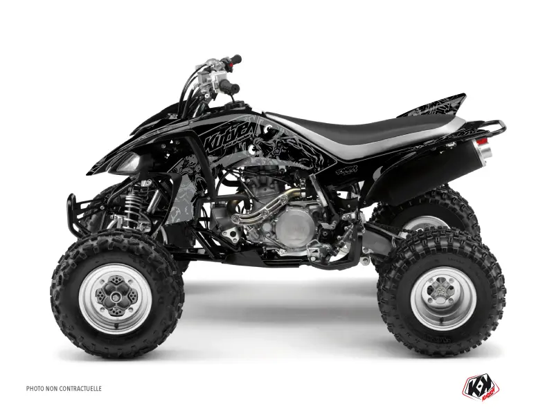 KUTVEK یاماہا 450 YFZ زومبیز ڈارک کواڈ ڈیکو کٹ سیاہ (2012-2013)