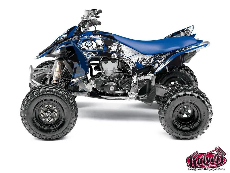 Dekorsatz Quad Trash Yamaha 450 YFZ R Schwarz Blau (2009-2013) KUTVEK