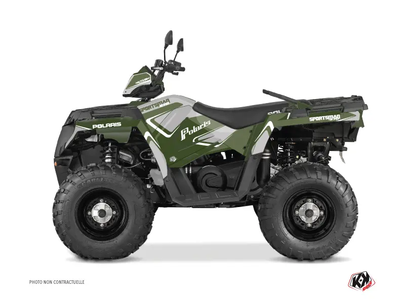 Polaris 570 Sportsman 포레스트 그린 빈티지 쿼드 데코 키트 (2021-2023)