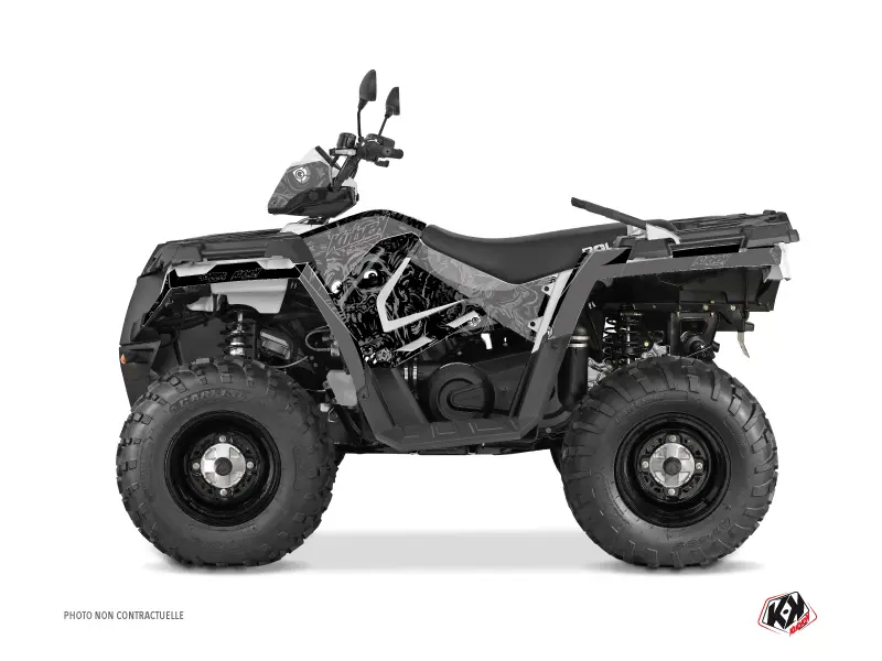 Kit de Decoração Quad Zombies Dark Polaris 570 Sportsman Forest Negro (2021-2023)