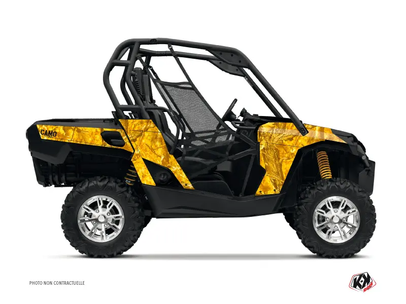 Kit Déco SSV Camouflage Can-Am Commander Jaune 2012-2018 KUTVEK