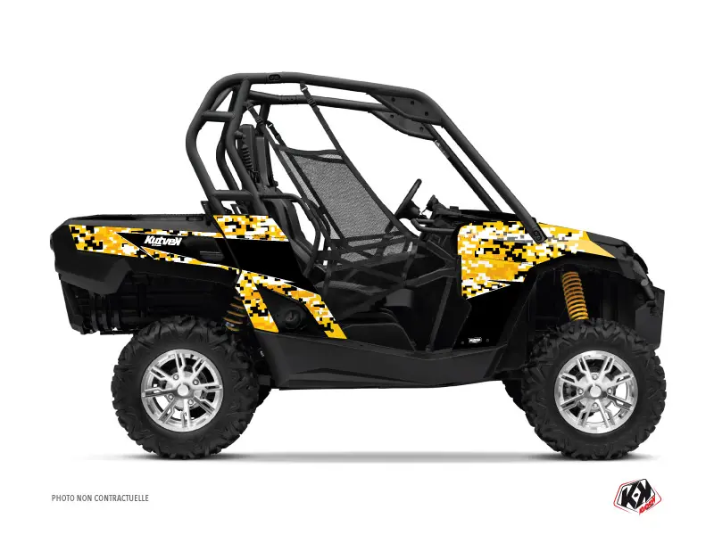 Kit Déco SSV Predator Can-Am Commander Noir Jaune 2012-2018