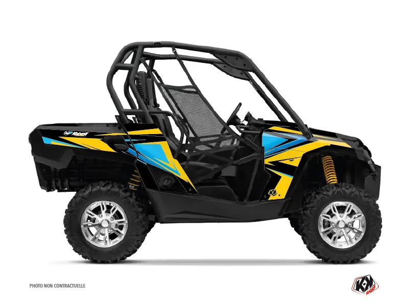 Kit Décoration SSV Stage Can-Am Commander Jaune Bleu (2012-2018)