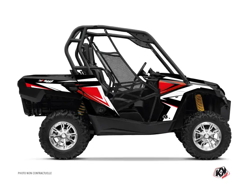 KUTVEK SSV Stage Dekorsatz Can-Am Commander Schwarz Rot (2012-2018)
