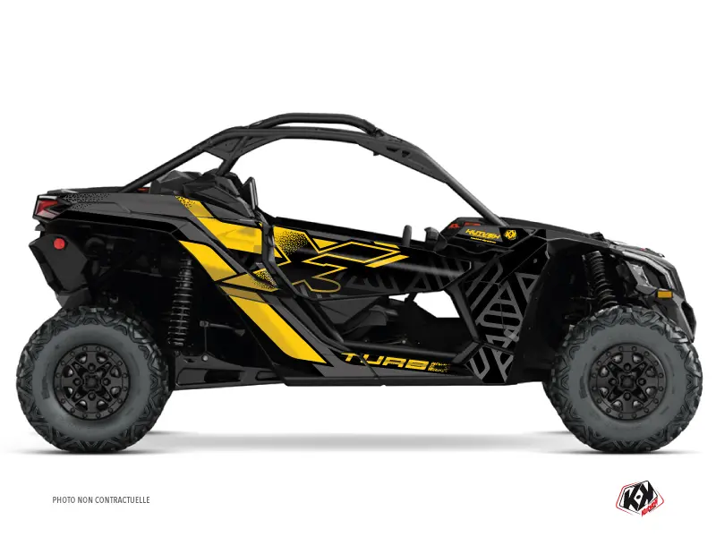 Dekorsatz KUTVEK SSV Alpha Can Am Maverick X3 Schwarz Gelb (2017-2023)