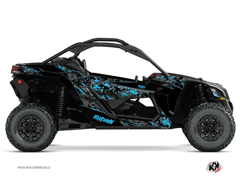 Dekorsatz SSV Predator Can-Am Maverick X3 schwarz blau 2017-2023 KUTVEK