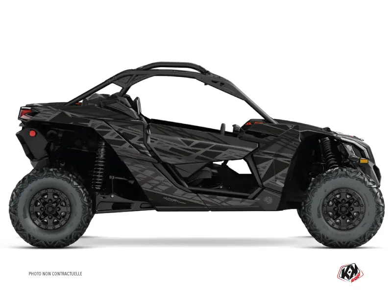 Dekorsatz SSV Eraser Can-Am Maverick X3 schwarz grau 2017-2023