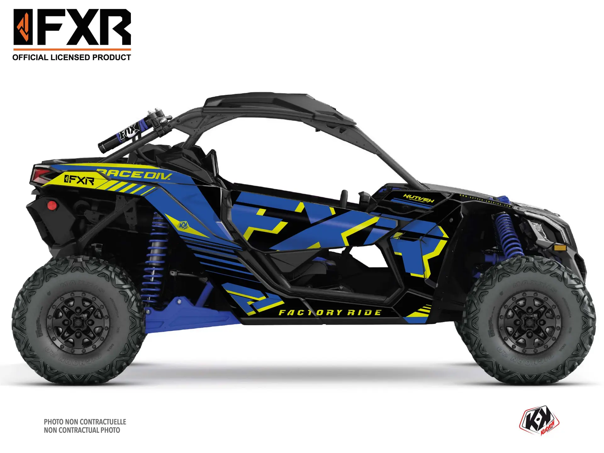 Dekorsatz SSV FXR N1 Can Am Maverick X3 blau (2017-2023)
