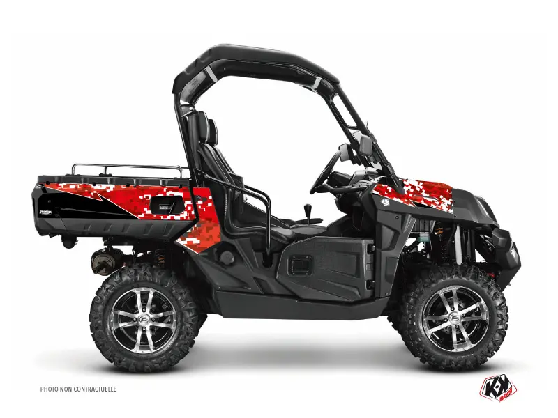Kit Déko SSV Predator CF Moto U Force 800 Rød (2013-2023) Kutvek