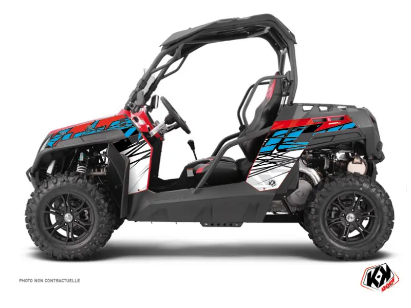 Sada dekoračních fólií SSV Eraser CF Moto Z Force 800 Modrá Bílá Červená (2013-2023) KUTVEK