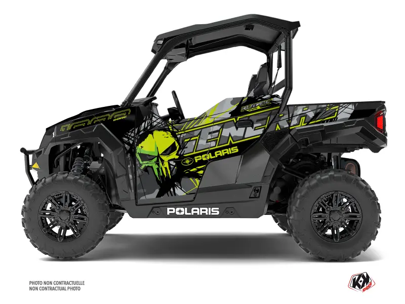 Kit Déco SSV Evil Polaris General 1000 Gris Vert 2016-2021 Kutvek