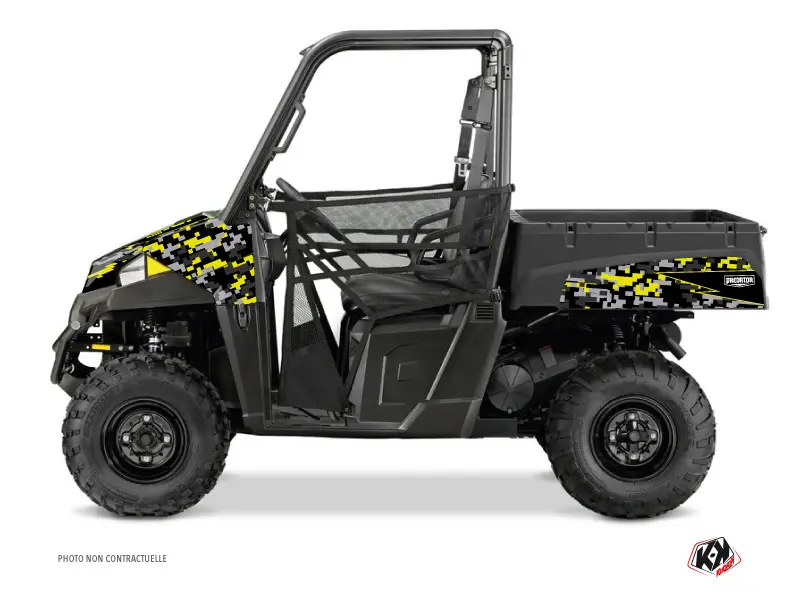 Bộ trang trí SSV Predator Polaris Ranger 570 Đen Xám Vàng (2015-2021) KUTVEK