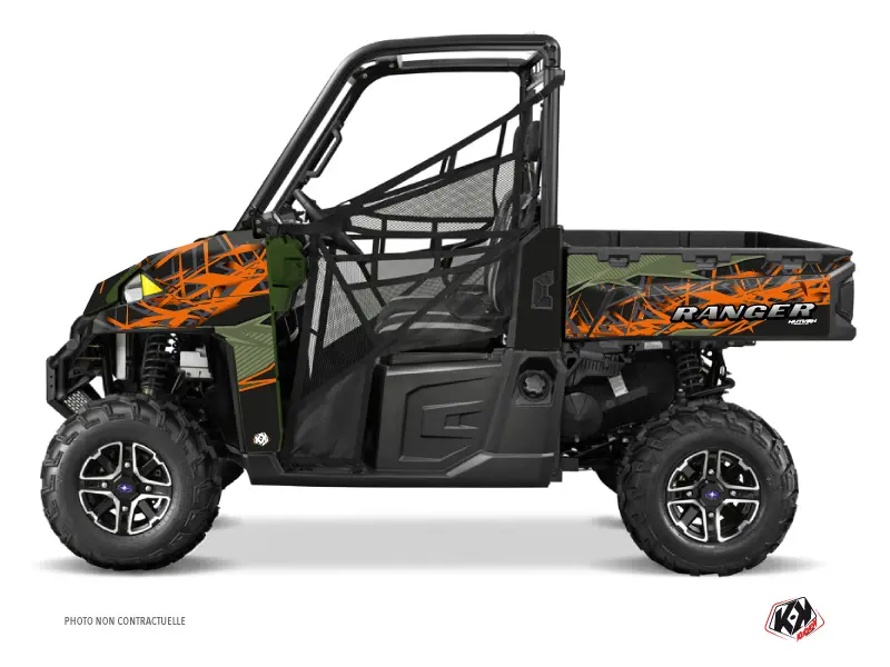 طقم زخارف SSV Action لسيارة Polaris Ranger 900 XP باللون الأخضر (2012-2015) من KUTVEK