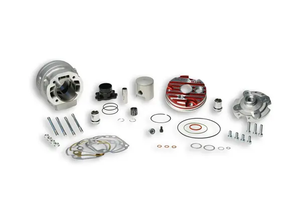 Zylinder + Zylinderkopf Aluminium H2O MHR team testa rossa zerlegbarer Zylinderkopf Malossi