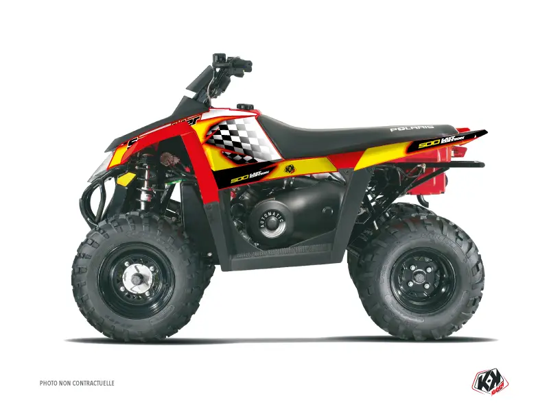 طقم زينة كواد Last Edition Polaris Scrambler 500 أصفر (2010-2013) KUTVEK