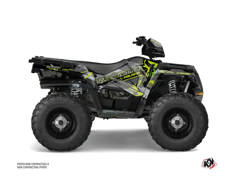 Polaris 570 Sportsman Forest グレーグリーン 2014-2017 用 クワッドデコキット
