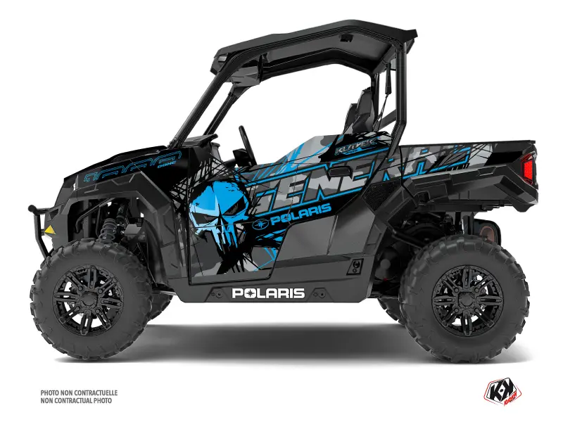 Polaris GENERAL 1000 Gray Blue 2022-2023 SSV ڈیکوریشن کٹ KUTVEK