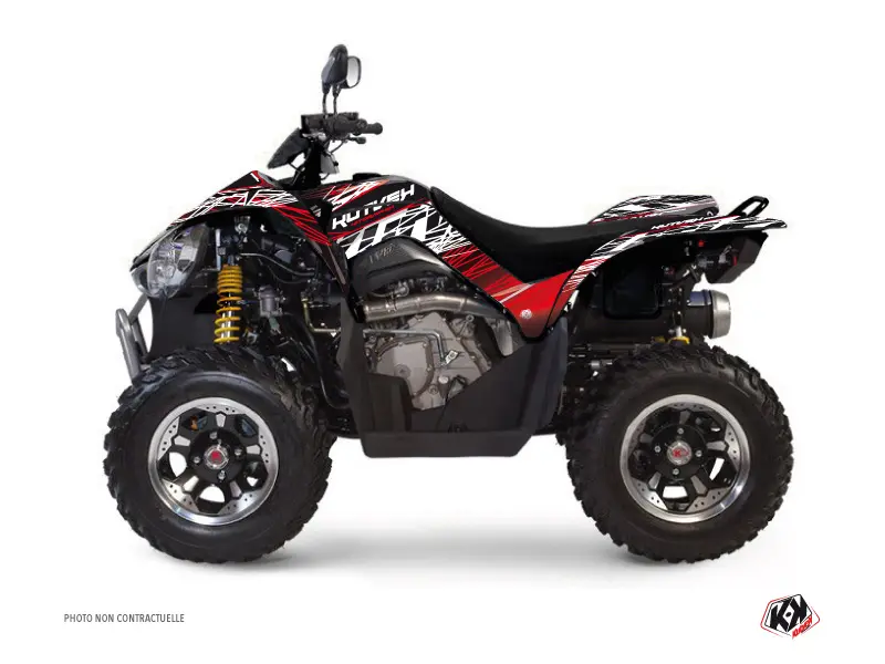 Kit Déco Quad Eraser Kymco 450 MAXXER Rouge Blanc (2010-2023)
