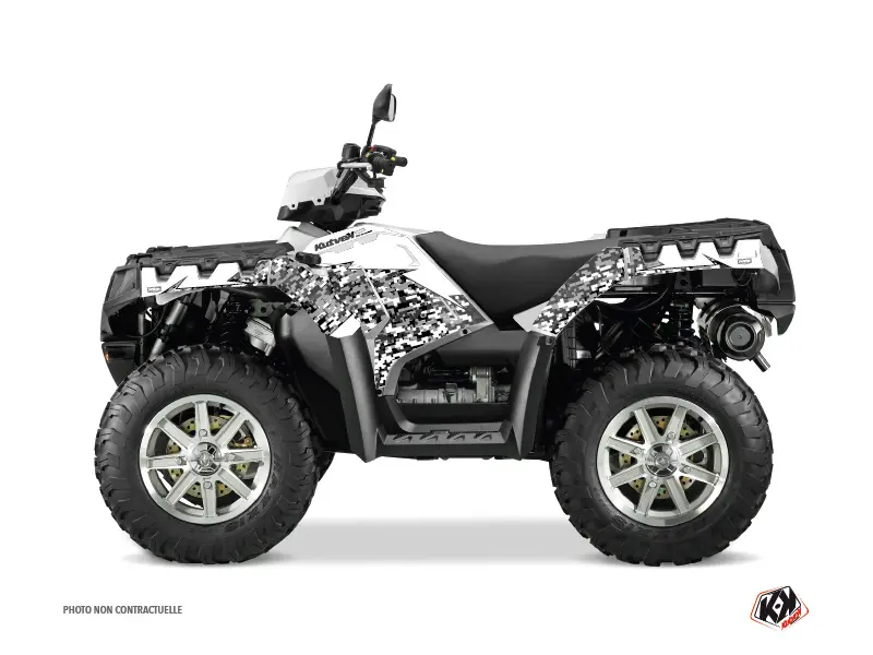 Kit Deco Quad Predator Polaris 850 Sportsman Forest Alb (2017-2020) KUTVEK