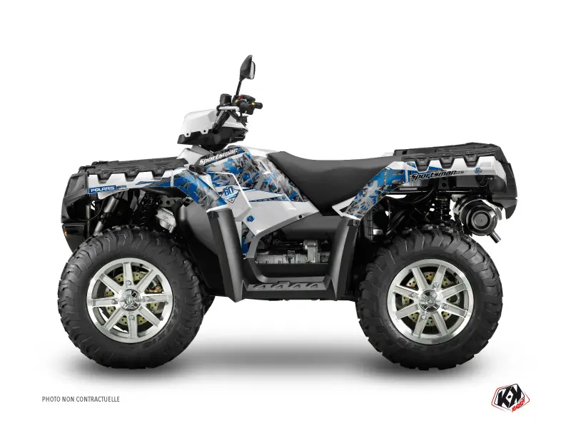 KUTVEK Stickerset Quad 60th Anniversary V2 Polaris 850 Sportsman Forest Grijs Blauw (2017-2020)