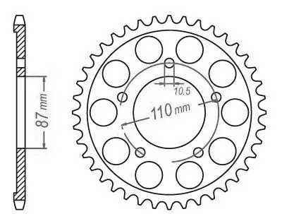 Kettenrad Stahl Suzuki 525 48 Zähne Esjot JTR807