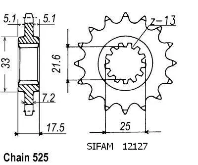 Esjot 525 14T 드라이브 스프로킷