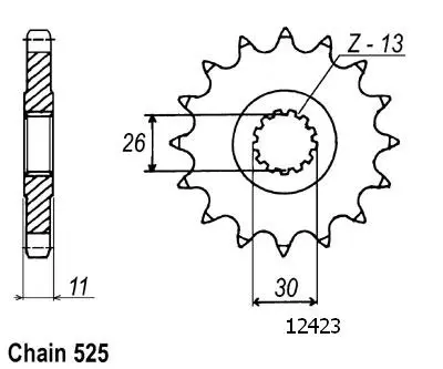 Ritzel Esjot 525 16 Zähne Yamaha JTF1591