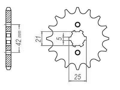 Nhông sên TT Lightweight Kawasaki-Yamaha - 520 - 13 Răng - Tương tự JTF569 - Sản xuất tại Đức