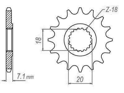 Pignone Esjot TT Lightweight Suzuki 520 12 Denti JTF427