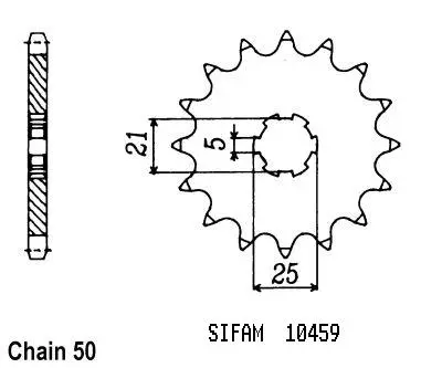 Ritzel Esjot 530 16 Zähne ähnlich JTF567
