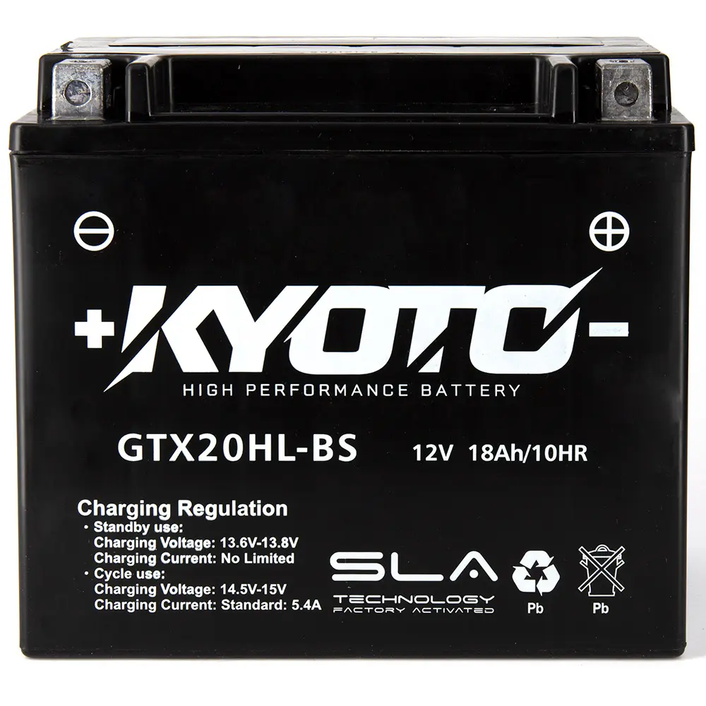 Kyoto GTX20HL-BS SLA AGM Battery