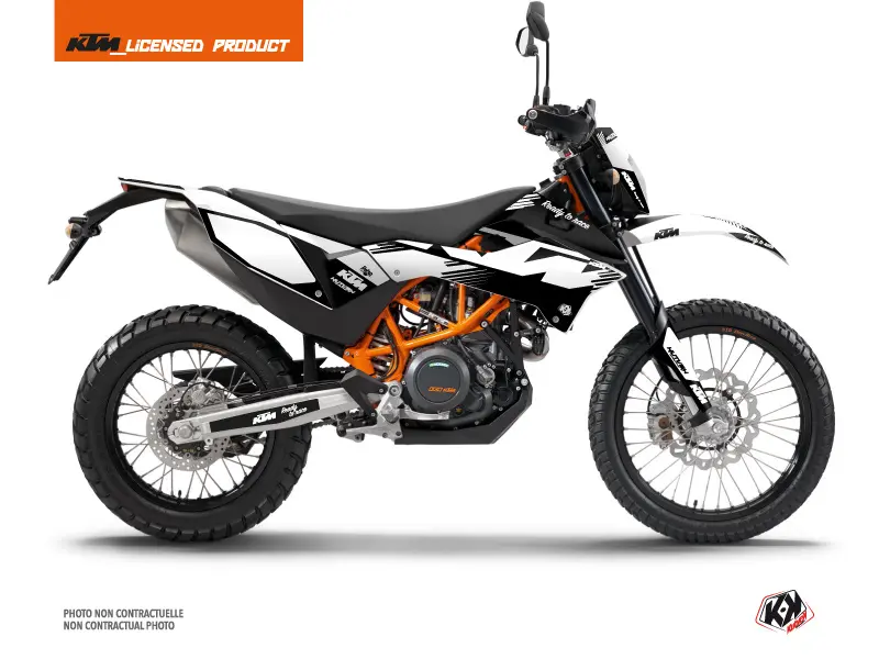 Σετ Διακόσμησης Μοτοσυκλέτας Cross Retro KUTVEK KTM 690 ENDURO R Μαύρο