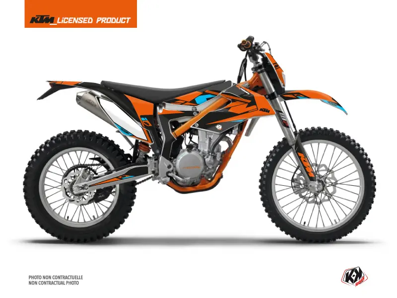 طقم ديكور دراجة كروس ريفلكس KTM 350 فري رايد برتقالي KUTVEK