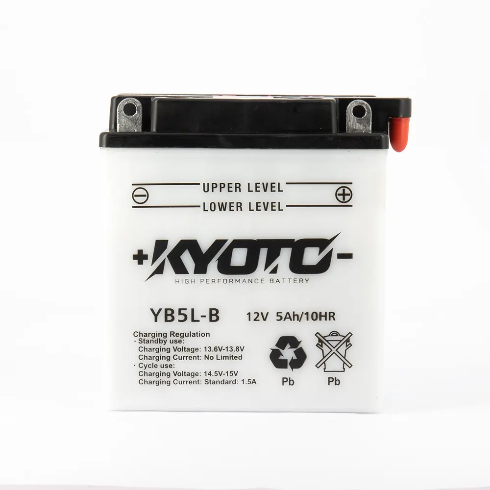 Batterie Kyoto YB5L-B konventionell mit Wartung - geliefert mit Säurepack