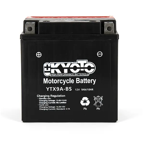 Kyoto GTX9A-BS vedligeholdelsesfri AGM batteri