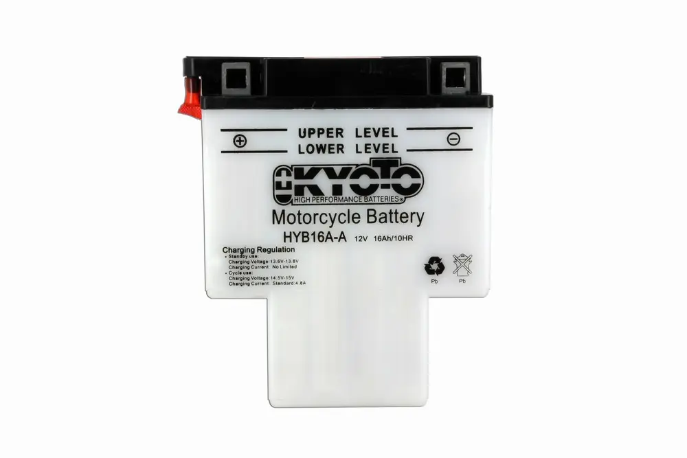 Batterie Kyoto HYB16A-A konventionell mit Wartung - geliefert mit Säurepack