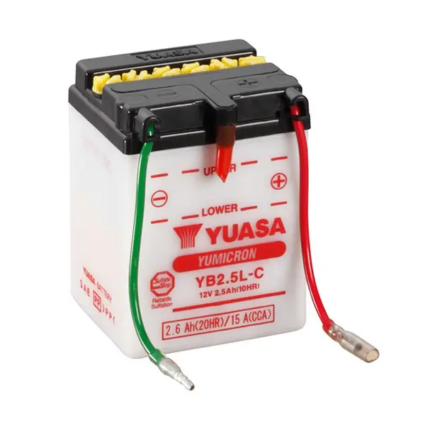 Yuasa YB2.5L-C Conventional Battery with Maintenance