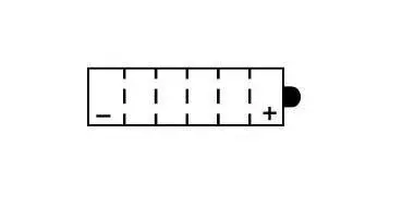 Yuasa YB7L-B2 Yumicron konventionelle wartbare Batterie 12V 8 Ah (LxBxH 135x75x133mm) — Ansicht 4