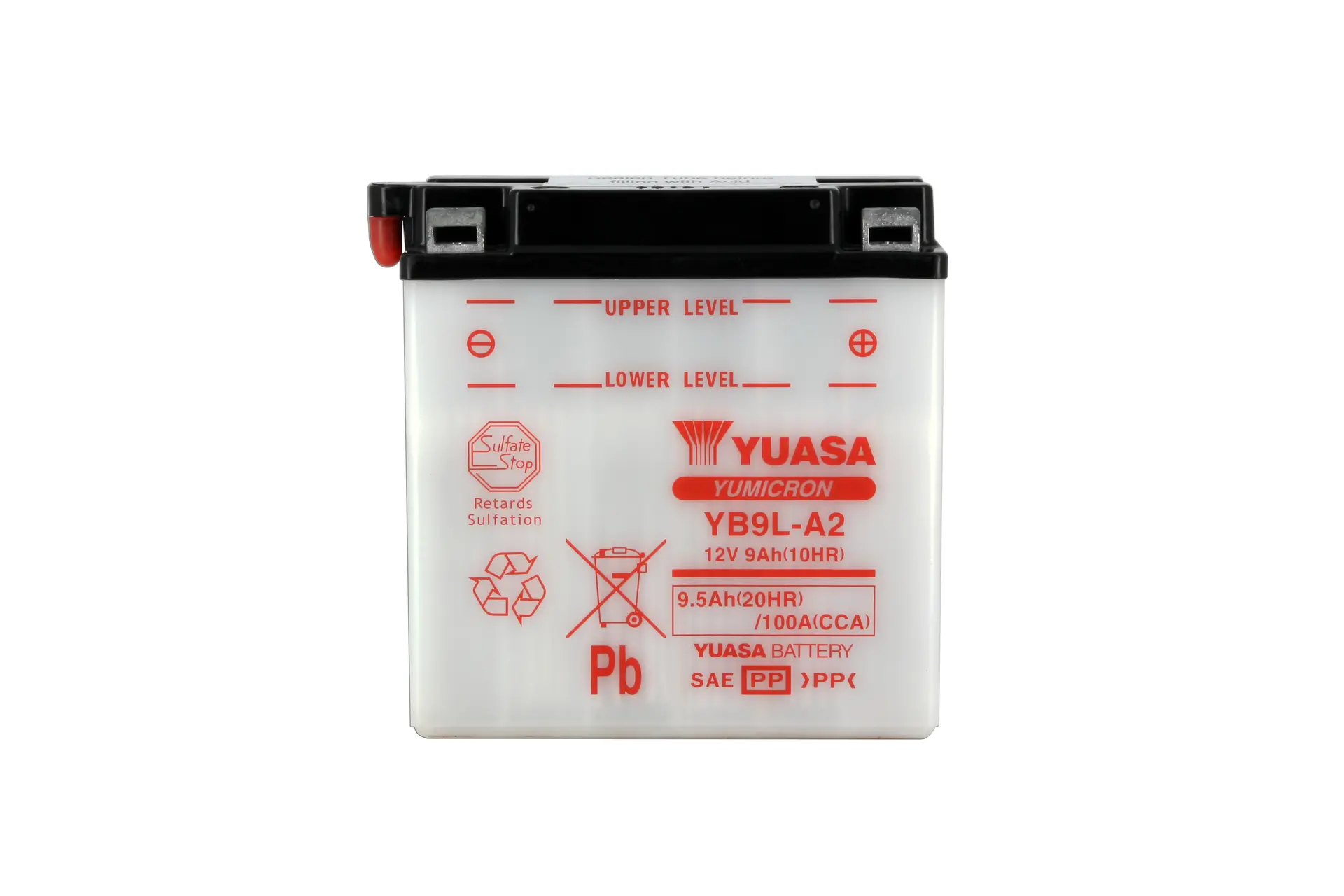 Baterie Yuasa YB9L-A2 konvenční s údržbou