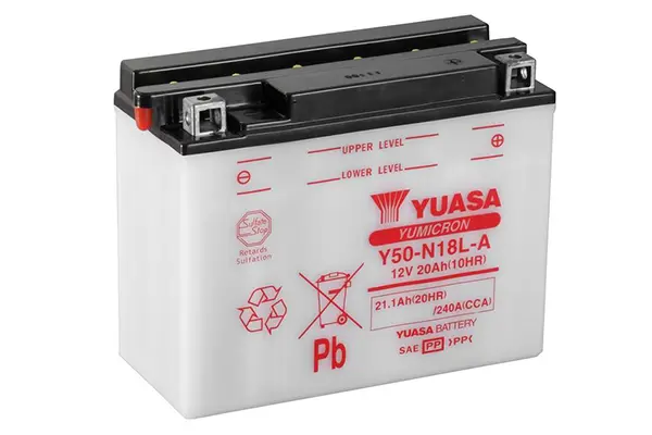 Yuasa Batterie Y50-N18L-A Konventionell Mit Wartung