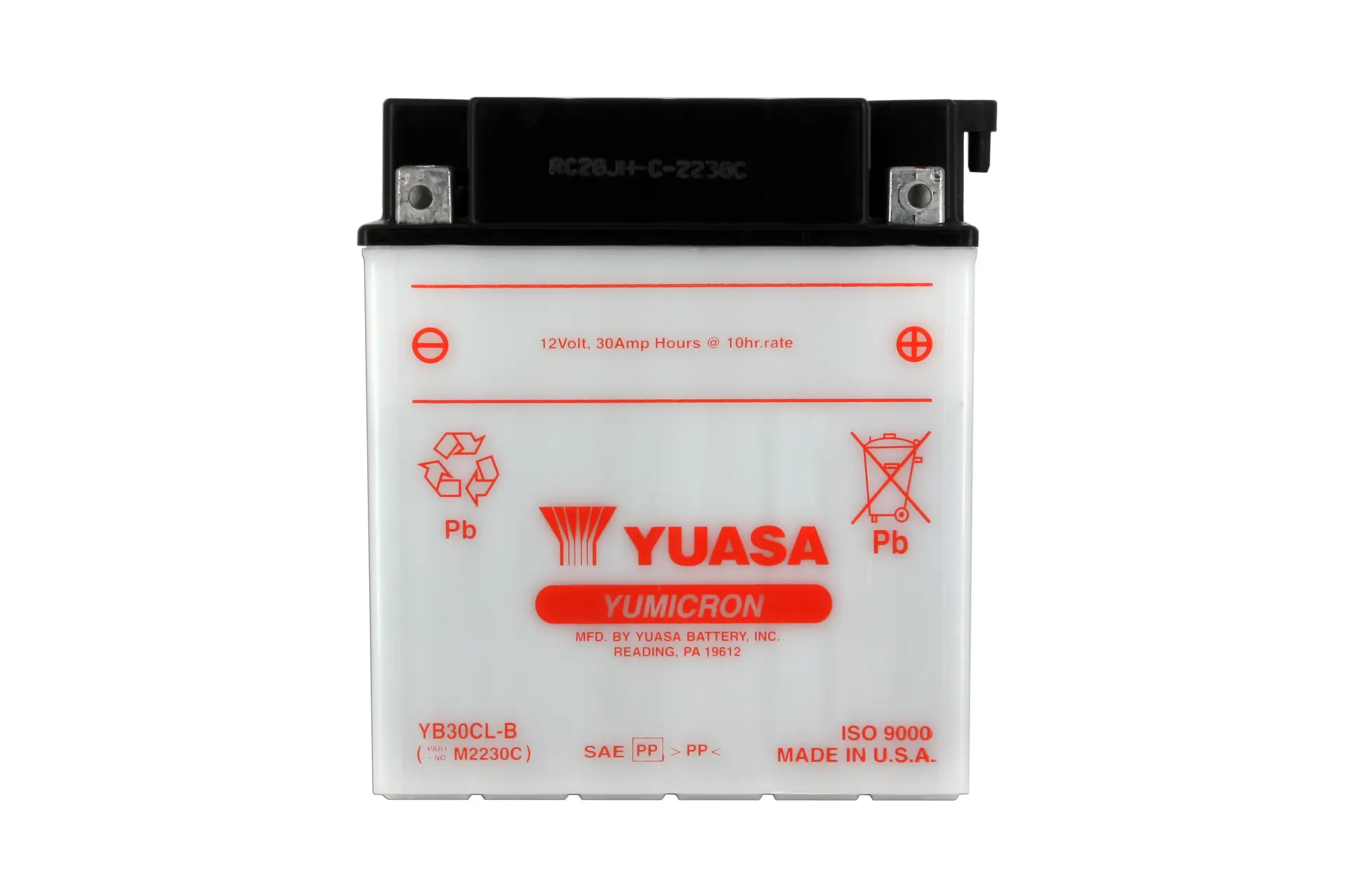 Batterie Yuasa YB30CL-B konventionell mit Wartung