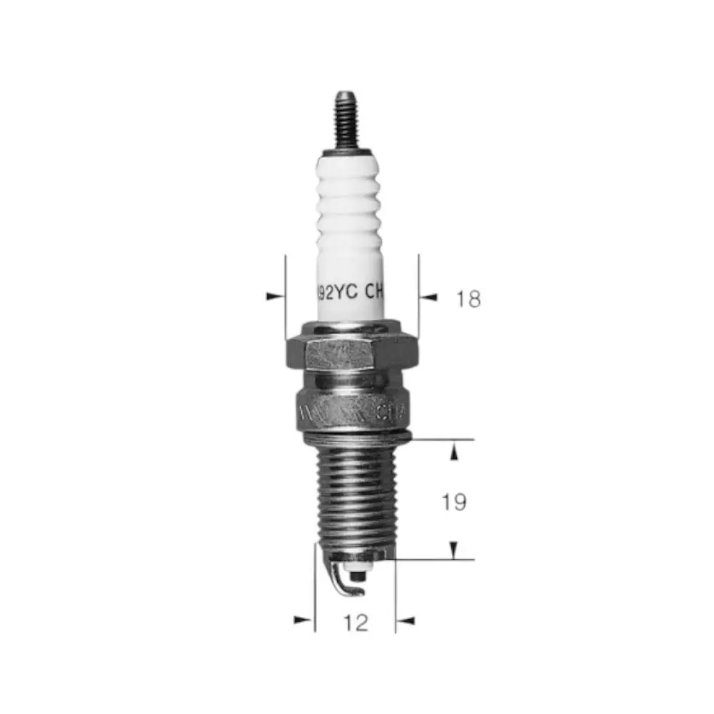 Svjećica Champion 8809 Ø12mm navoj 19mm (ekvivalent DR8ES / DPR9EIX-9)