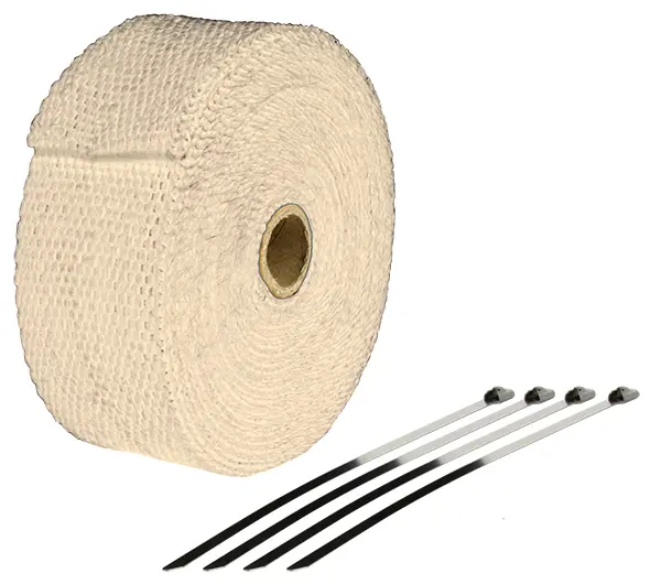 Bande thermique échappement 10M Sifam largeur 50mm cuivre + 4 fixations