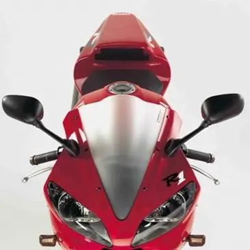 حاجب رياح Fabbri منحني مزدوج شفاف لـ Yamaha YZF R1