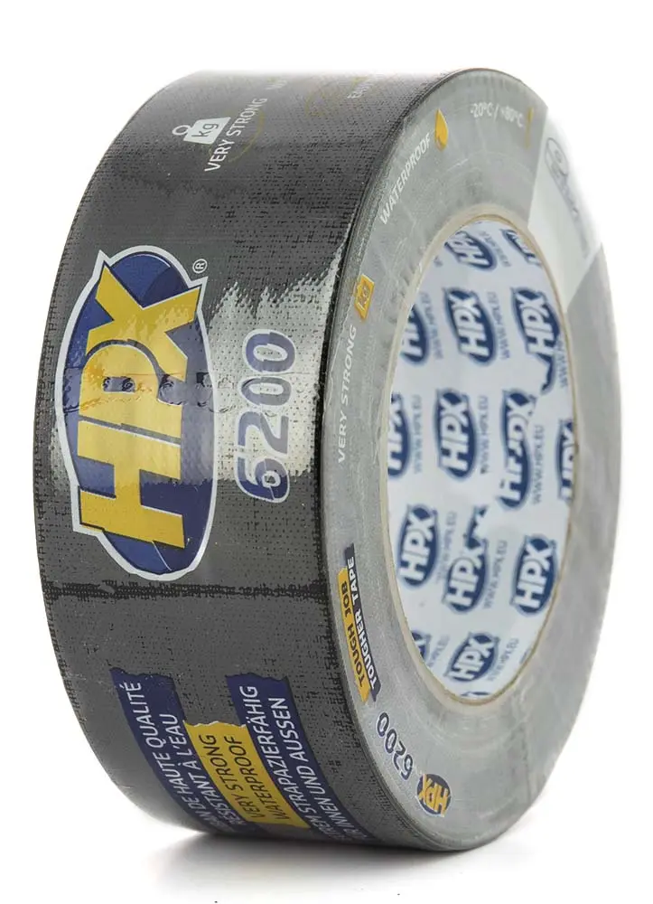 HPX 6200 黒 48mm x 25m 布テープ