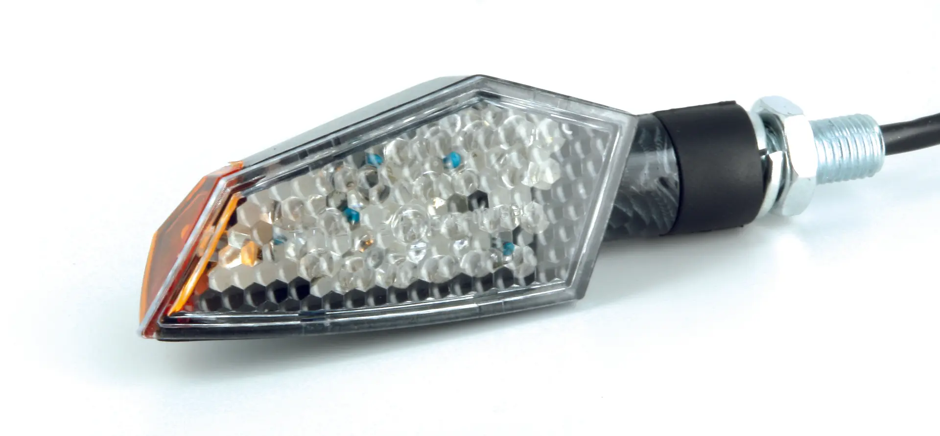 Perie de semnalizatoare mini LED curbate + LED lateral look carbon Sifam — vederea 2